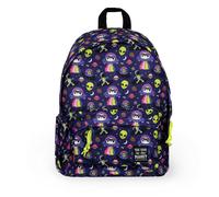 Legami - My Backpack, Mochila, Space, mochila escolar forrada y acolchada, con cierre de cremallera, bolsillo interior para portátil y tableta, mochila de viaje 32 L, 35 x 45 x 20 cm