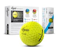 Legato Pelotas de Golf LTX3085 |Diseñado Ayudar a los golfistas a superar los 90 |Distancia maximizada con sensación más Suave | 3 Piezas| Cubierta de uretano| 85 Compresión|Amarillo 1 DZ | 1 docena