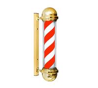 LEgdor Barber Pole Light, Barber Shop Giratorio Gold LED Strips, IP54 Impermeable Ahorro De Energía,B