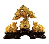 LeGDOr Decoración de Feng Shui Decoración de la Suerte Regalo auspicioso Decoración del hogar Estatuas de Feng Shui Figuras coleccionables Decoración para la Suerte y la Riqueza hogar u ofi