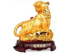 LeGDOr Estatuas del Zodíaco Chino Guardián De Resina Dorada para El Hogar Y La Oficina Decoración Feng Shui Felicitación por Inauguración De La Casa Atrae Riqueza Y Buena Suerte 0531