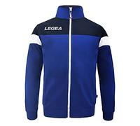LEGEA Bolivia - Cremallera Completa, Hombre, Chaqueta, Rojo/Azul, M