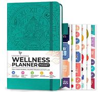 Legend - Agenda de bienestar y diario de alimentos de bolsillo, diario de salud con seguimiento de ejercicio y pérdida de peso, diario de nutrición, 6 meses (turquesa)