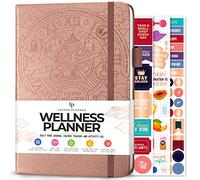 Legend - Agenda de bienestar y diario de alimentos, diario de dieta diaria y salud con seguimiento de ejercicio y pérdida de peso, diario de nutrición, 6 meses (oro rosa)