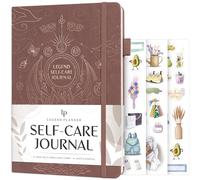 Legend - Diario de cuidado personal, cuaderno de reflexión diaria guiada para salud mental y física, estado de ánimo y desarrollo personal, 3 meses, 7 x 10 pulgadas (terracota)