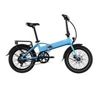 LEGEND EBIKES Monza Bicicleta Eléctrica Plegable Batería Extraíble 25km/h, 36V 14Ah, E Bike 6 Velocidades 250W, Bicicleta Electrica Ruedas 20" Bicicletas Electricas Frenos Hidráulicos, Bici Azul