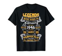 Legend February 1946 Vintage 80th Birthday Tees Made in 1946 Camiseta