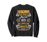 Legend February 1971 Vintage 55th Birthday Tees Made in 1971 Sudadera