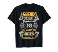 Legend February 1976 Vintage 50th Birthday Tees Made in 1976 Camiseta