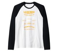 Legend February 1976 Vintage 50th Birthday Tees Made in 1976 Camiseta Manga Raglan