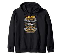Legend February 1976 Vintage 50th Birthday Tees Made in 1976 Sudadera con Capucha