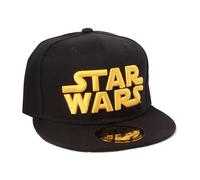 Legend Icon Officielle Star Wars - Gorra de béisbol Snapback con logo de texto - Unisex | Gorra ajustable con visera | Estilo urbano, Talla única, Negro