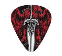 Legend of the Giant Blade - Paquete de 12 púas de guitarra, 4 piezas en cada uno de los 3 tamaños, adecuadas para una amplia gama de instrumentos de cuerda