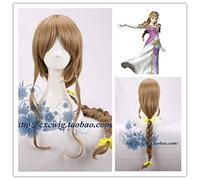 Legend of Zelda Twilight Princess Cosplay Peluca Marrón Golden Braids 2 Styling Hairpiece Anime Costume Role Play Peluca Pelucas + Peluca C marrón