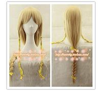 Legend of Zelda Twilight Princess Cosplay Peluca Marrón Golden Braids 2 Styling Hairpiece Anime Costume Role Play Peluca Pelucas + Peluca C Golden