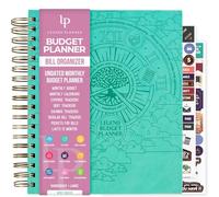 Legend Planner Organizador de billetes y planificador de presupuesto grande (verde menta debossed, grande (8″ x 9.5″))