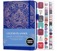 Legend Planner - Planificador de vida semanal y mensual de lujo para alcanzar tus metas y vivir más feliz. Organizador, cuaderno de productividad - A5, Sin fecha - Royal Blue