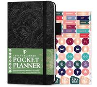 Legend Planner Pocket - Pequeño diario mensual y semanal de objetivos y calendario para productividad, mini planificador de vida perfecto para bolso, tamaño: 8,9 x 15,7 cm, tapa dura, sin fecha, color