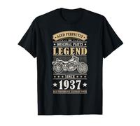 Legend Since 1937 Birthday Vintage Bike Bikers Born in 1937 Camiseta
