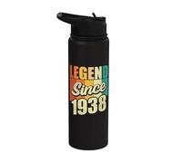 Legend Since 1938 Año De Nacimiento Cumpleaños Fiesta De Cumpleaños Stainless Steel Insulated Water Bottle