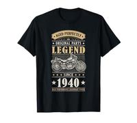 Legend Since 1940 Birthday Vintage Bike Bikers Born in 1940 Camiseta