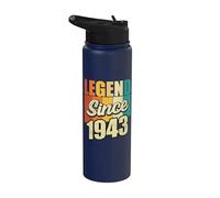 Legend Since 1943 Año De Nacimiento Cumpleaños Fiesta De Cumpleaños Stainless Steel Insulated Water Bottle