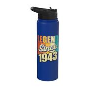 Legend Since 1943 Año De Nacimiento Cumpleaños Fiesta De Cumpleaños Stainless Steel Insulated Water Bottle