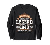 Legend Since 1946 Birthday Limited Edition Men Born in 1946 Manga Larga