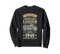 Legend Since 1948 Birthday Vintage Bike Bikers Born in 1948 Sudadera