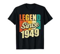 Legend Since 1949 Año De Nacimiento Cumpleaños Fiesta De Cumpleaños Camiseta
