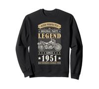 Legend Since 1951 Birthday Vintage Bike Bikers Born in 1951 Sudadera