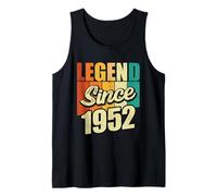 Legend Since 1952 Año De Nacimiento Cumpleaños Fiesta De Cumpleaños Camiseta sin Mangas