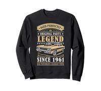 Legend Since 1961 Birthday Classic Car For Men Born in 1961 Sudadera