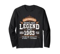 Legend Since 1963 Birthday Limited Edition Men Born in 1963 Manga Larga