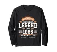 Legend Since 1966 Birthday Limited Edition Men Born in 1966 Manga Larga