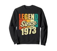 Legend Since 1973 Año De Nacimiento Cumpleaños Fiesta De Cumpleaños Sudadera