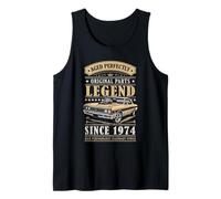 Legend Since 1974 Birthday Classic Car For Men Born in 1974 Camiseta sin Mangas