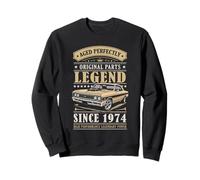 Legend Since 1974 Birthday Classic Car For Men Born in 1974 Sudadera