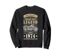 Legend Since 1974 Birthday Vintage Bike Bikers Born in 1974 Sudadera