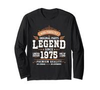 Legend Since 1975 Birthday Limited Edition Men Born in 1975 Manga Larga