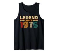 Legend Since 1975 Vintage Birthday Year 1975 Men Women Retro Camiseta sin Mangas