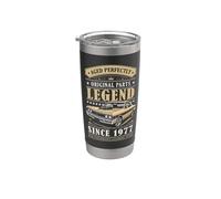 Legend Since 1977 Birthday Classic Car For Men Born in 1977 Vaso térmico de acero inoxidable de doble pared