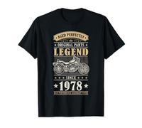Legend Since 1978 Birthday Vintage Bike Bikers Born in 1978 Camiseta