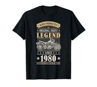 Legend Since 1980 Birthday Vintage Bike Bikers Born in 1980 Camiseta