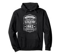 Legend Since 1983 Birthday Aged Perfectly Men Born in 1983 Sudadera con Capucha