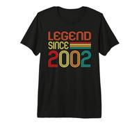 Legend Since 2002 24 Years Old Retro Vintage 24th Birthday Camiseta Premium