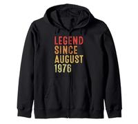 Legend Since August 1976 Vintage 1976 Idea Birth Of Birthday Sudadera con Capucha