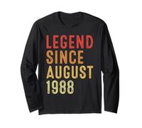 Legend Since August 1988 Vintage 1988 Idea Birth Of Birthday Manga Larga