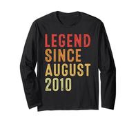 Legend Since August 2010 Vintage 2010 Idea Birth Of Birthday Manga Larga