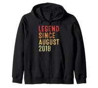 Legend Since August 2018 Vintage 2018 Idea Birth Of Birthday Sudadera con Capucha